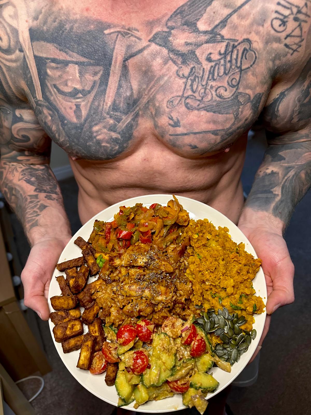 A plant-powered plate Jake cooked